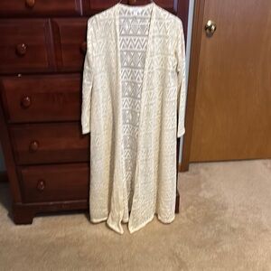 LuLaRoe Cream Patterned Cardigan
